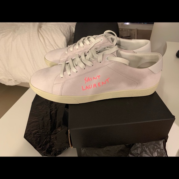 Saint Laurent Sneakers in Optic White/Pink 44 new - Picture 1 of 5